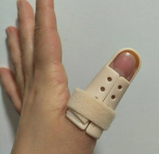 Hard plastic splint fracture corrector hammer-shaped rehabilitation smoked finger fixed sleeve