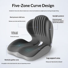 Student Posture-Correcting Ergonomic Seat Cushion With Lumbar Support