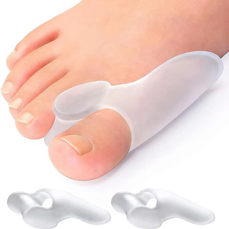 Single-Port Toe Spreader Hallux Valgus Corrector Bunion Correction Overlapping Toes Soft Silicone Separator