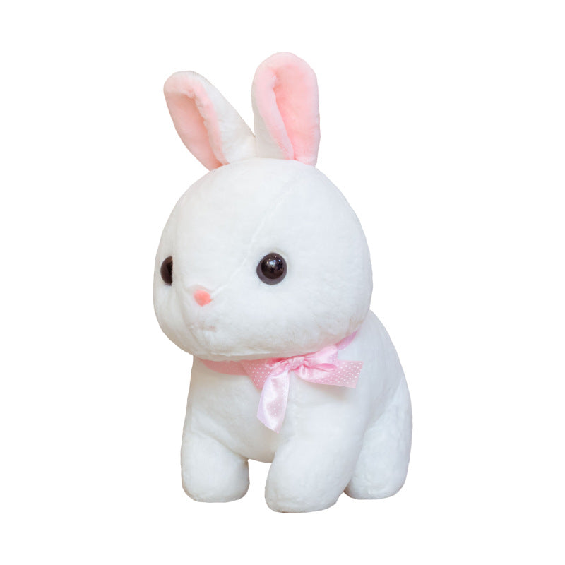 Simulation White Rabbit Ragdoll Sitting Posture Rabbit Plush Toy Doll