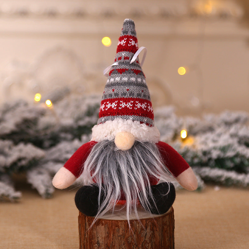 Sitting Posture Doll Creative Christmas Forest Doll Decoration Supplies