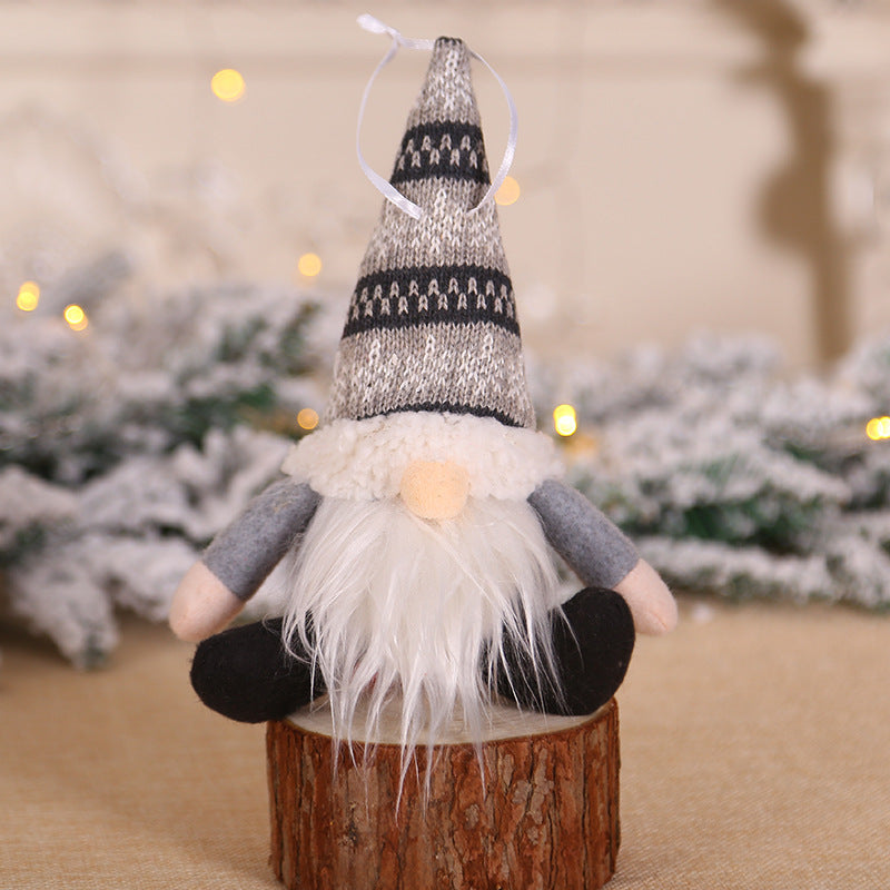 Sitting Posture Doll Creative Christmas Forest Doll Decoration Supplies