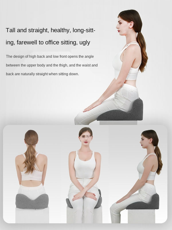 Non-Slip Memory Foam Seat Cushion Posture Correction Slow Rebound Hollow Out Design Prevent Hemorrhoids Give Birth Pain Relieve