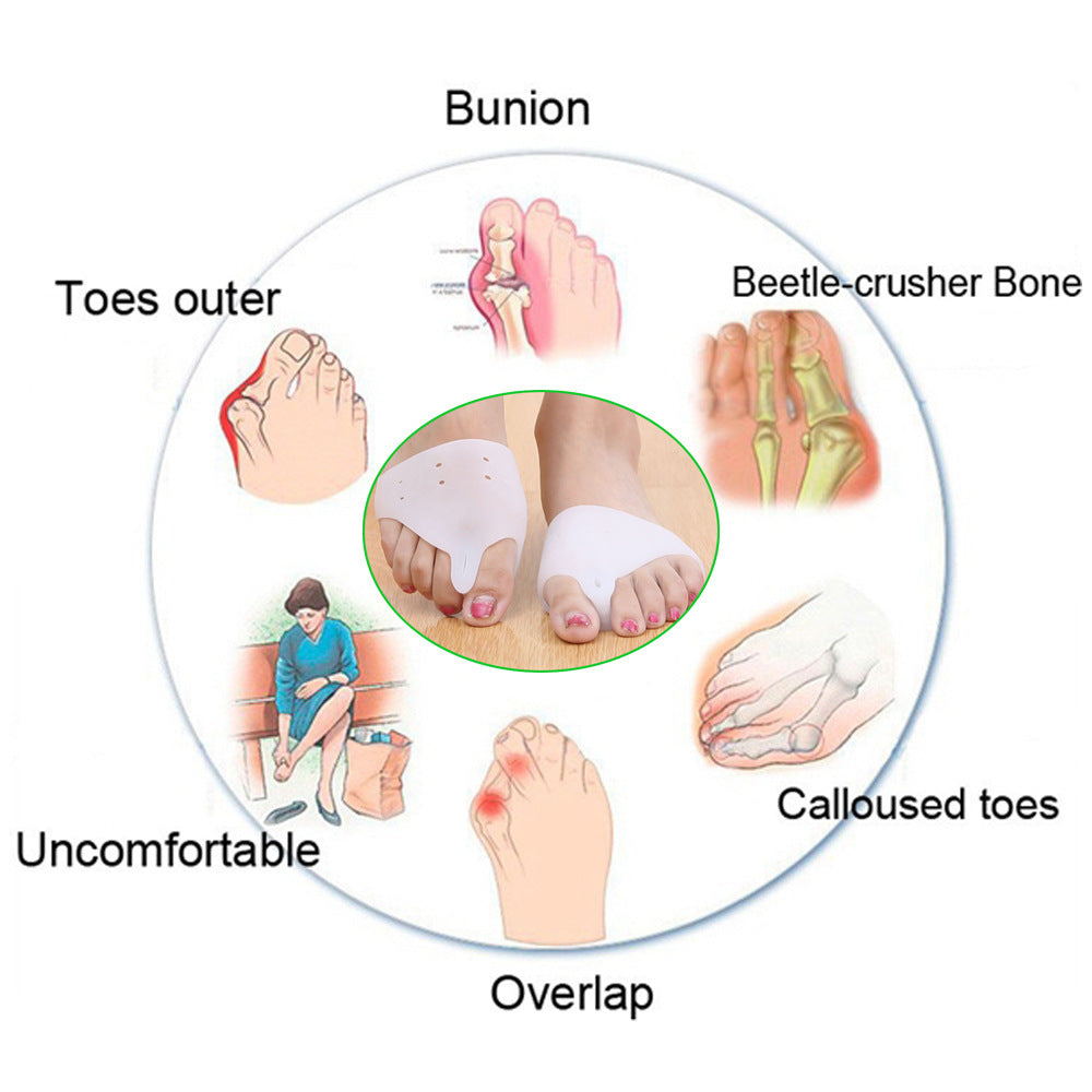 Silicone Forefoot Pad For Hallux Valgus Corrector Toe Separator
