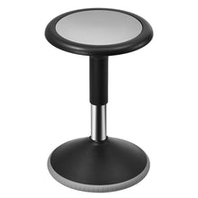 Wobble Chair, Height-Adjustable (15.7-21.7') Active Chair, Flexible Seating Wobble Stool Made Of PVC+ABS Improves Focus & Posture, Ideal For Schools, Office And Home, Age 12-18, Black