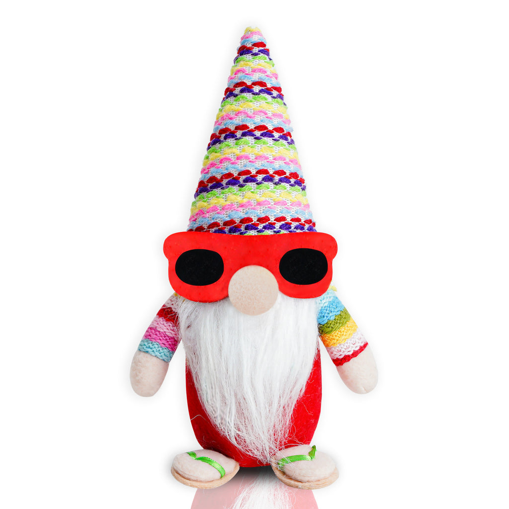 Faceless Old Man Sunglasses Doll Sitting Posture