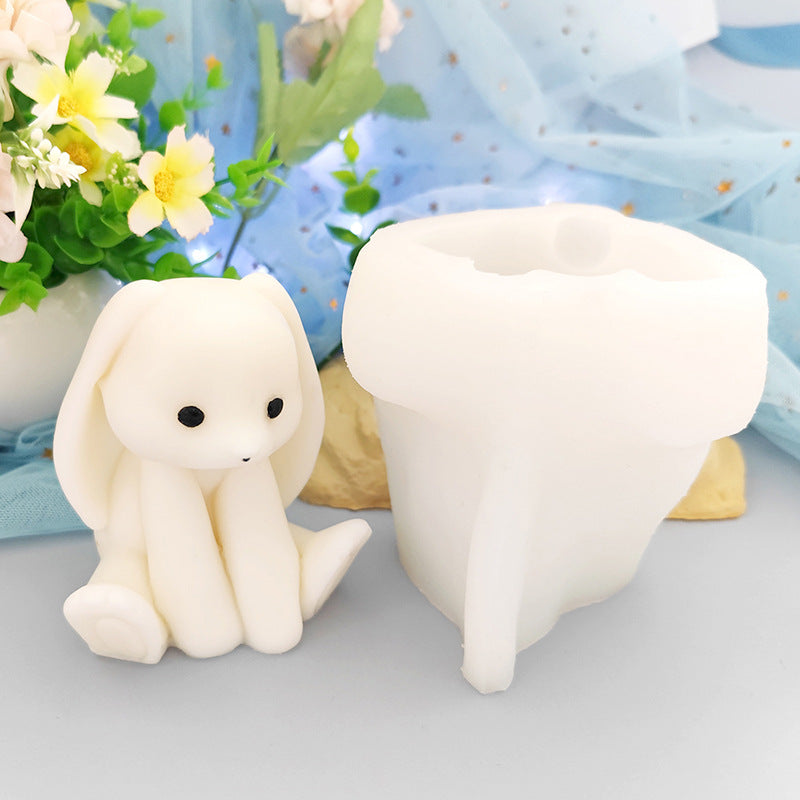 Upgraded Sitting Posture Scottish Fold Rabbit Edible Silicon Mold