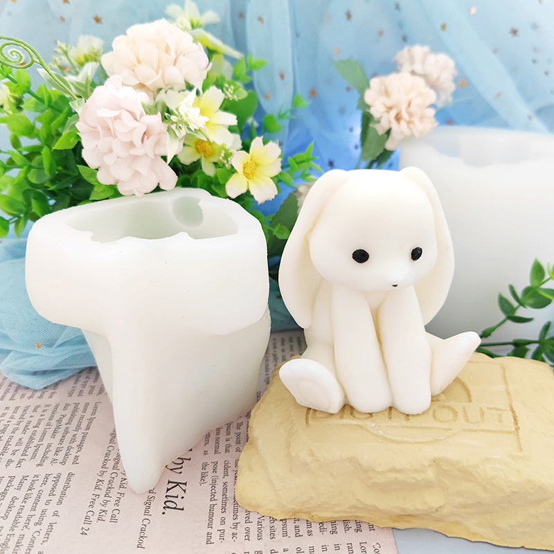 Upgraded Sitting Posture Scottish Fold Rabbit Edible Silicon Mold