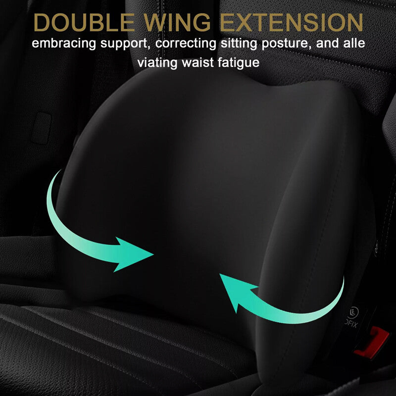 Memory Foam Lumbar Back Support Cushion Seat Chair Pillow Office Car Posture -UK