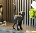 High-end Design Artistic Posture Cat Ornaments Wabi-sabi Style Living Room
