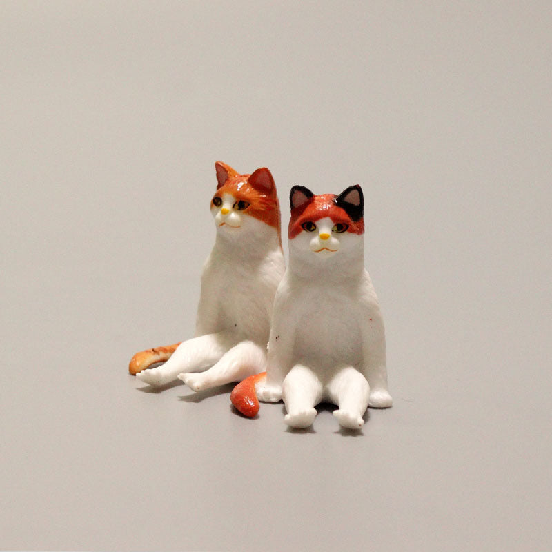 6 Sitting Posture Small Cute Cat Hand Toy Simulation Animal