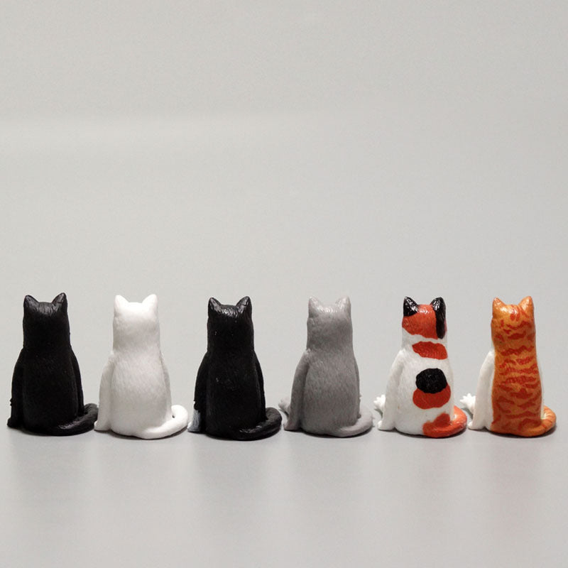 6 Sitting Posture Small Cute Cat Hand Toy Simulation Animal