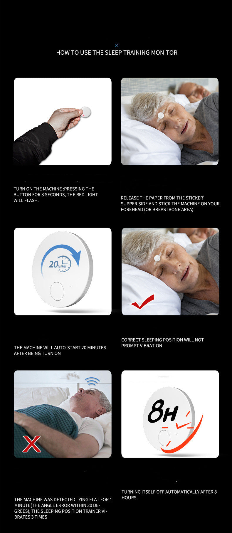 Portable Adjustment Sleeping Posture Eye Massager