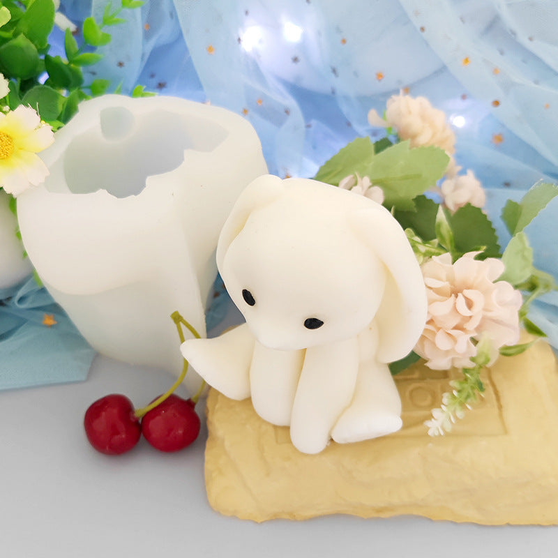 Upgraded Sitting Posture Scottish Fold Rabbit Edible Silicon Mold