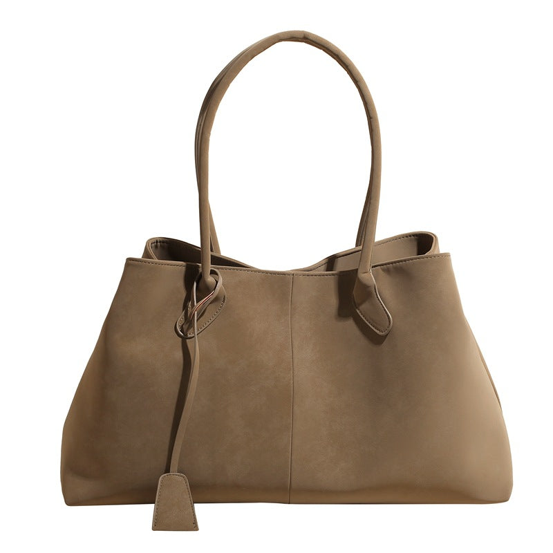 Tote Bag Large Capacity Commuter Portable Underarm Bag About Posture Magnetic Snap Bag