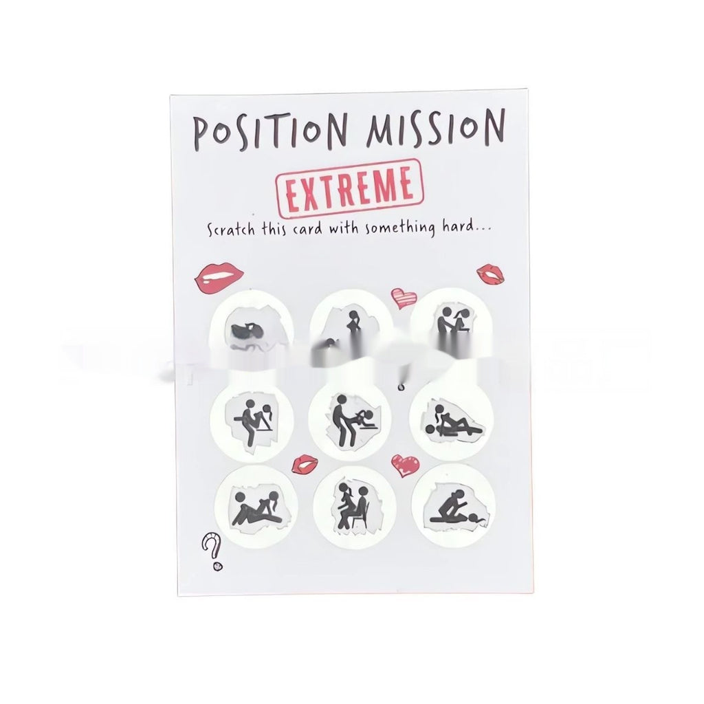 Scratch Card Couple Love Posture Commemorative Gift