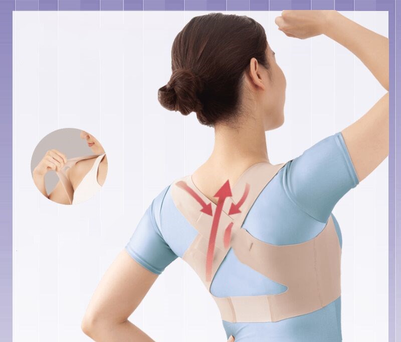 Japan imported ultra-thin invisible anti-hunchback braces adult women's underwear correction braces wear male posture correction belts