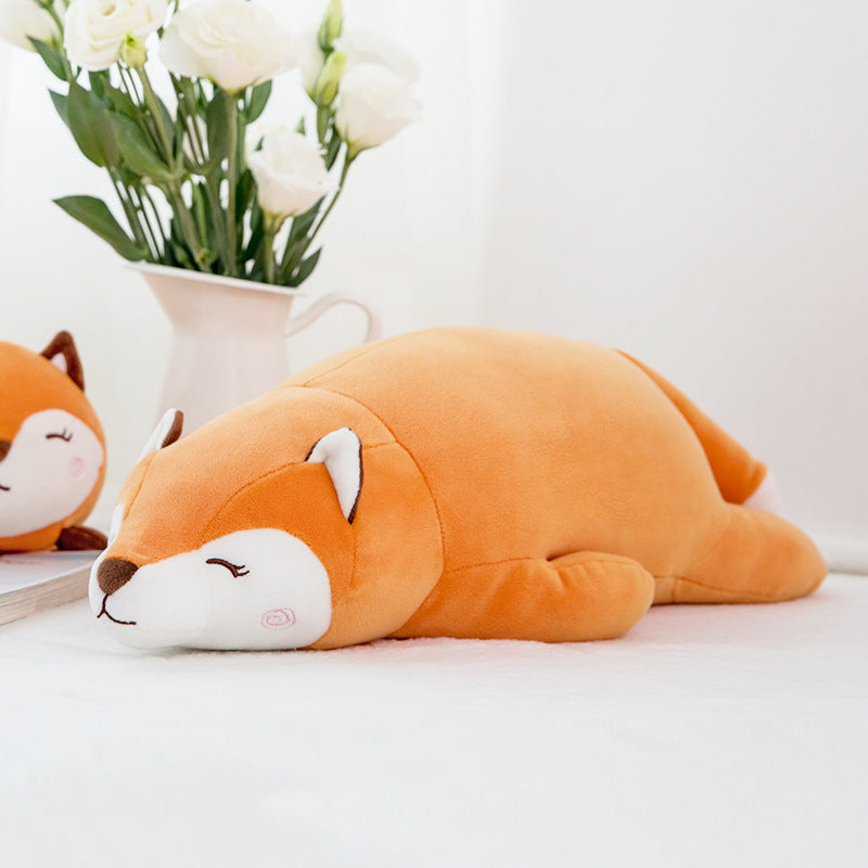Creative Lying Posture Fox Plush Toy Doll Doll Wholesale Pillow For Children