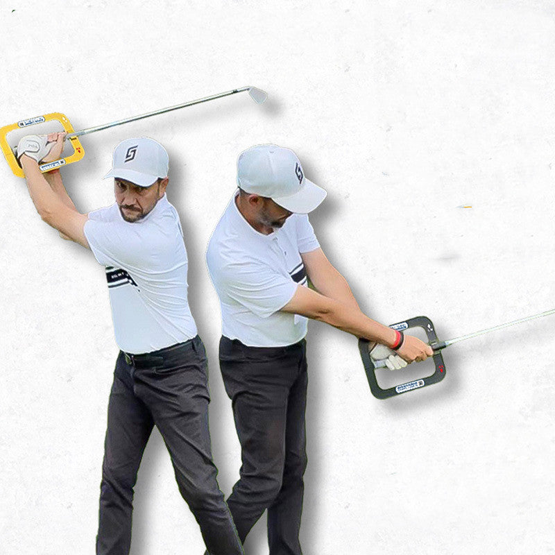Golf Swing Trainer Portable Golf Swing Training Aid Golf Swing Plane Corrector Swing Arm Correct Posture Auxiliary Training Tool