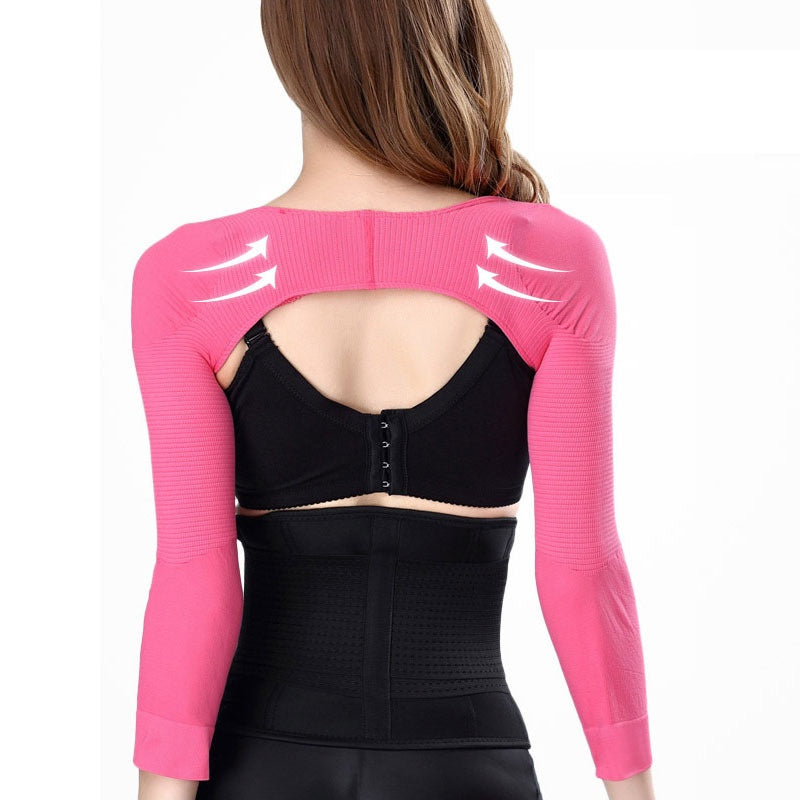 Women's Corset Shaping Underwear Posture Adjustment Correction Anti-Humpback Arm Sleeve