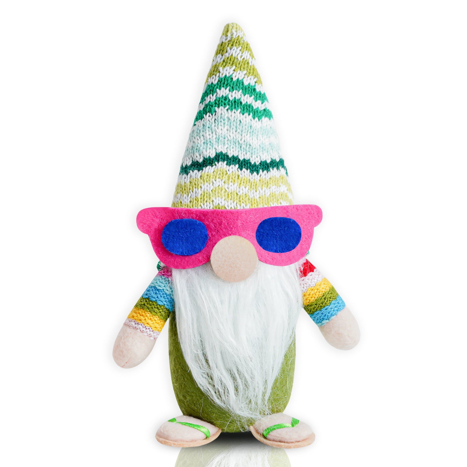 Faceless Old Man Sunglasses Doll Sitting Posture