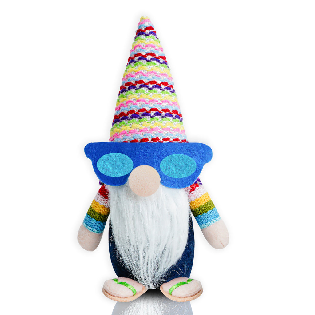 Faceless Old Man Sunglasses Doll Sitting Posture