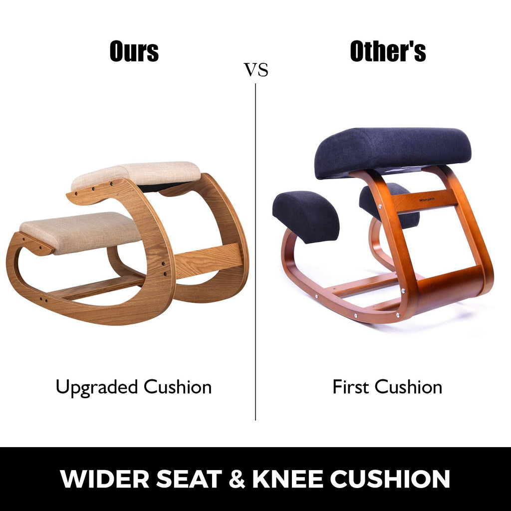 Ergonomic Kneeling Chair Heavy Duty Better Posture Kneeling Stool Office Chair Home For Body Shaping Relieveing Stress Meditation Desk Computer Kneeling Stool Chair