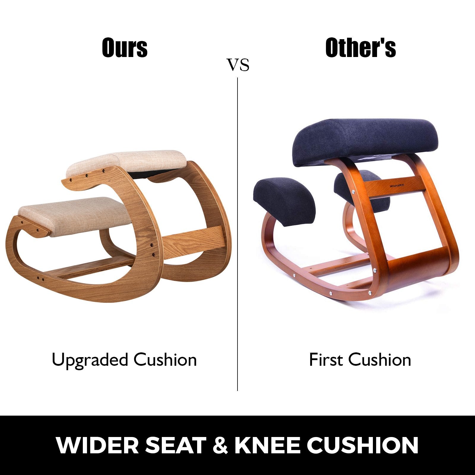 Ergonomic Kneeling Chair Heavy Duty Better Posture Kneeling Stool Office Chair Home For Body Shaping Relieveing Stress Meditation Desk Computer Kneeling Stool Chair