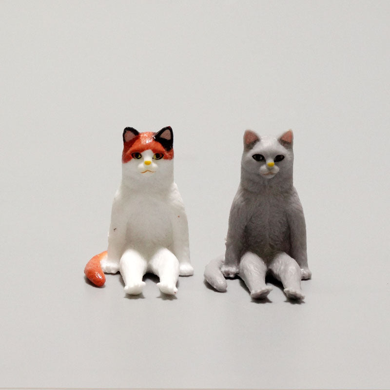 6 Sitting Posture Small Cute Cat Hand Toy Simulation Animal