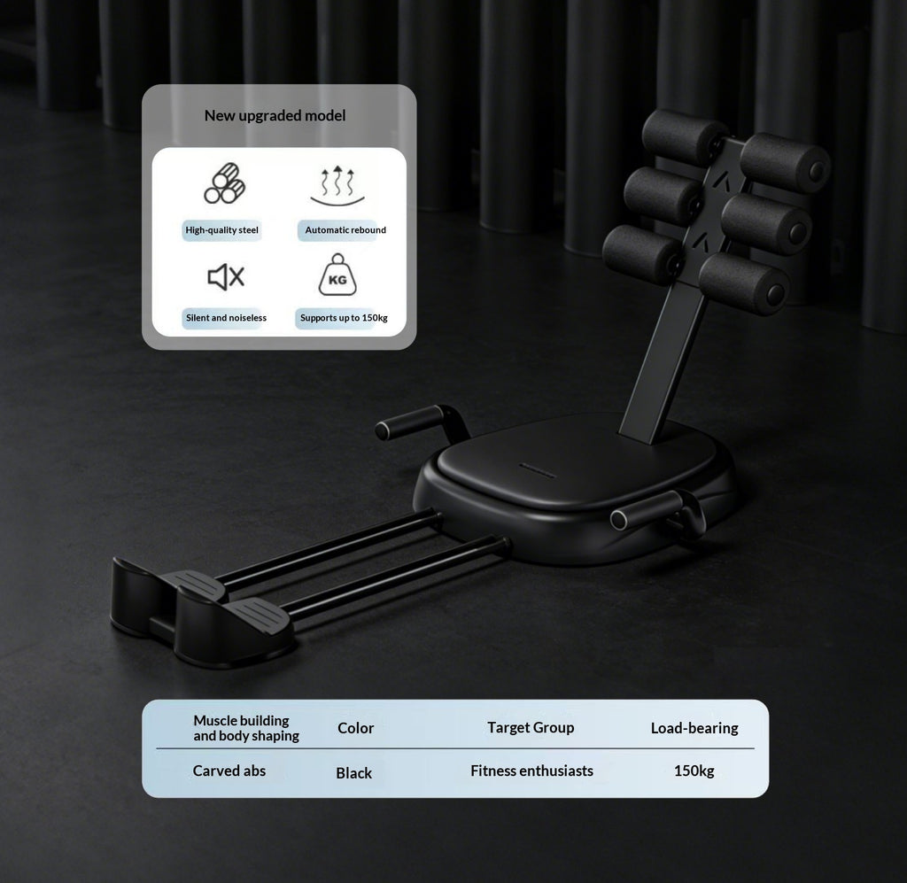 Multi-functional Lazy Sit-up Assist Device Belly-reducing Crunch Aid Posture-correcting Compact Fitness Equipment