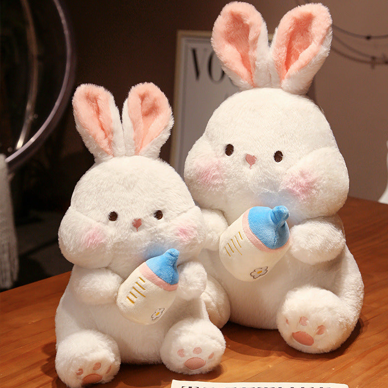 Cute Little White Rabbit Plush Toy Large Sitting Posture Bed Pillow