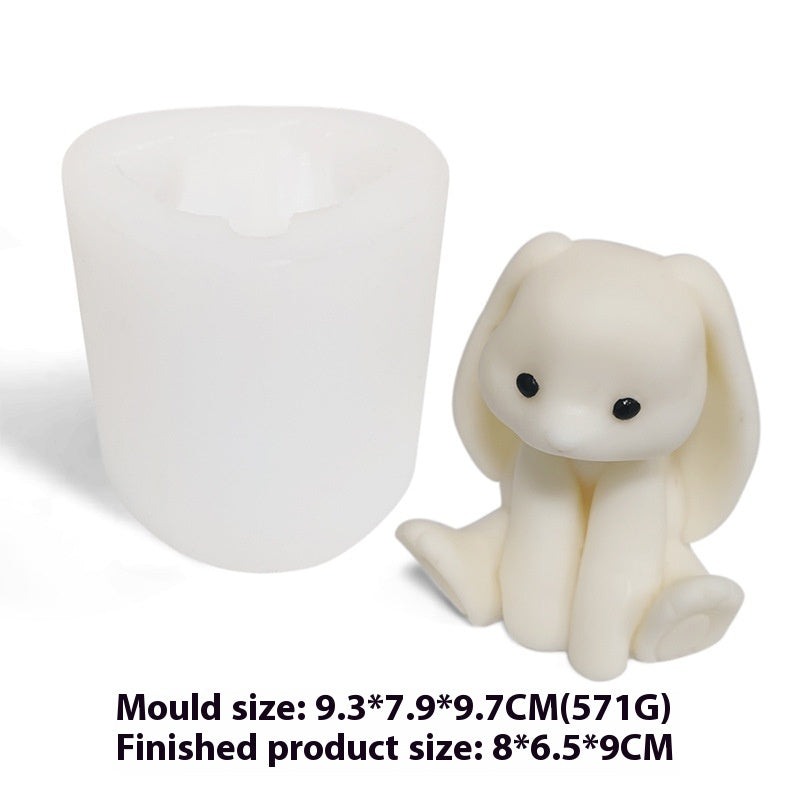 Upgraded Sitting Posture Scottish Fold Rabbit Edible Silicon Mold