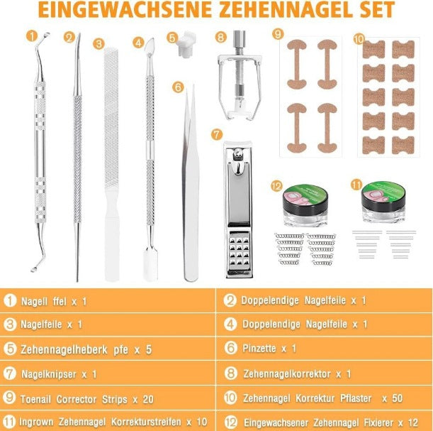 Tweezers Nail Trimmer Ingrown Nail Corrector Ingrown Nail Clip Ingrown Nail Tape Ingrown Nail Correction Device