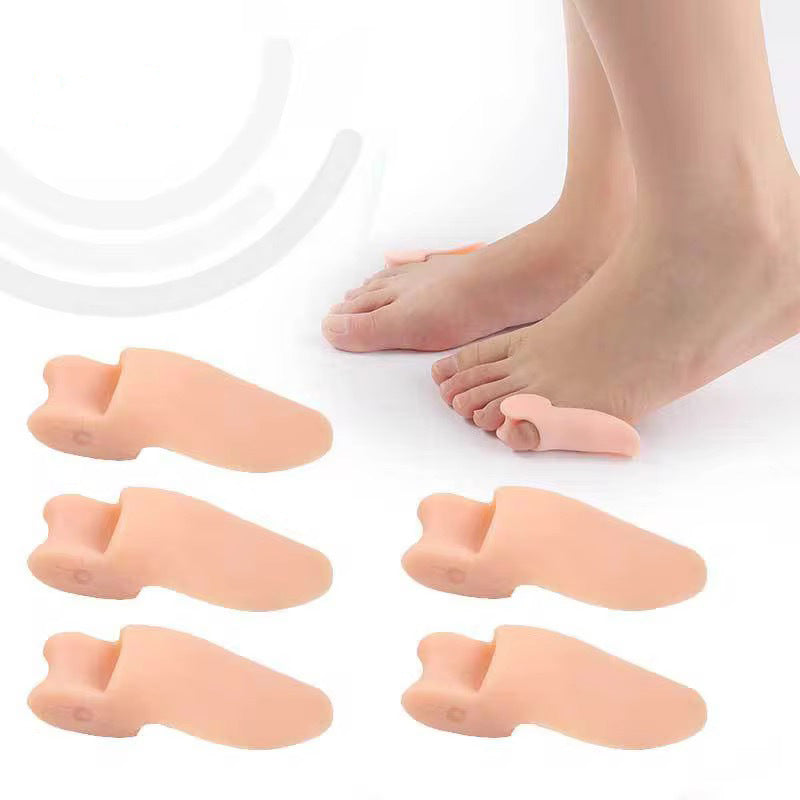 Single-Port Toe Spreader Hallux Valgus Corrector Bunion Correction Overlapping Toes Soft Silicone Separator