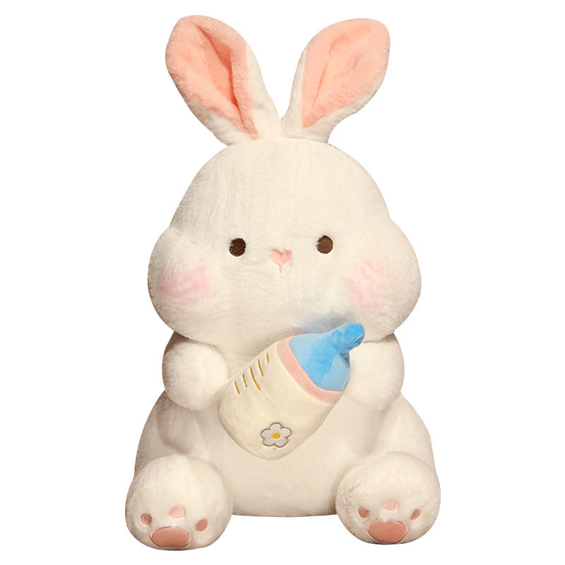 Cute Little White Rabbit Plush Toy Large Sitting Posture Bed Pillow