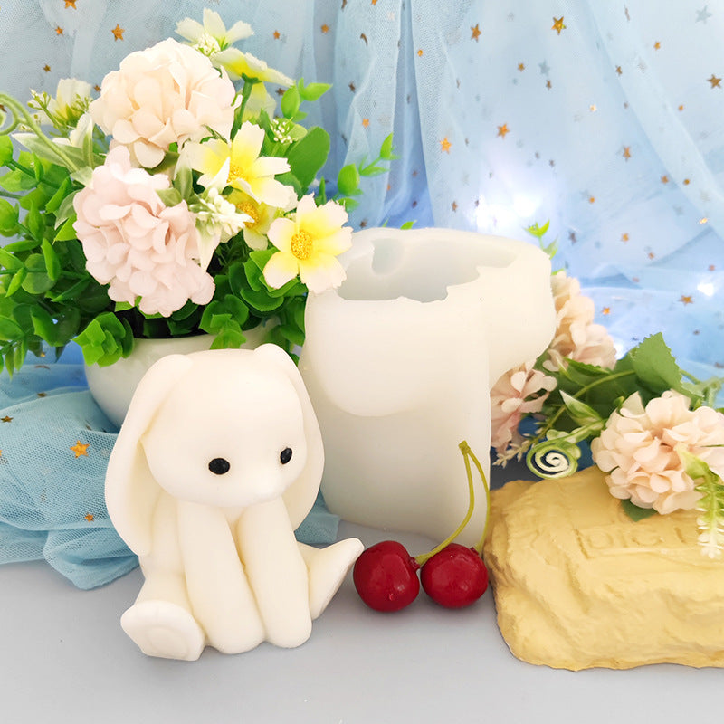 Upgraded Sitting Posture Scottish Fold Rabbit Edible Silicon Mold
