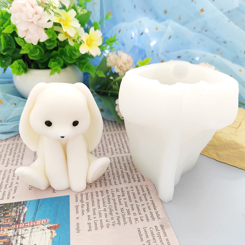Upgraded Sitting Posture Scottish Fold Rabbit Edible Silicon Mold