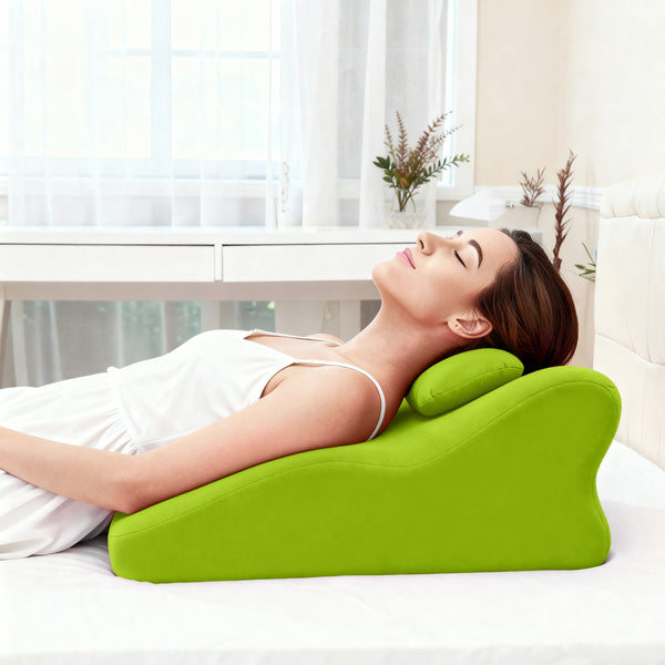 Ergonomic Spinal Posture Support & Multi-Functional Bed Pillow -green