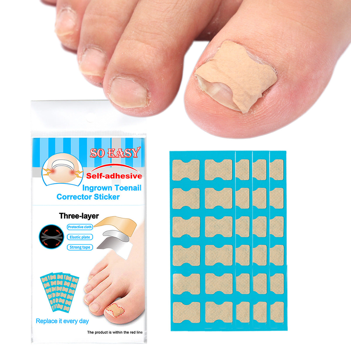 Inlay Nail Paste Double-sided Tape Inlay Nail Corrector Tool