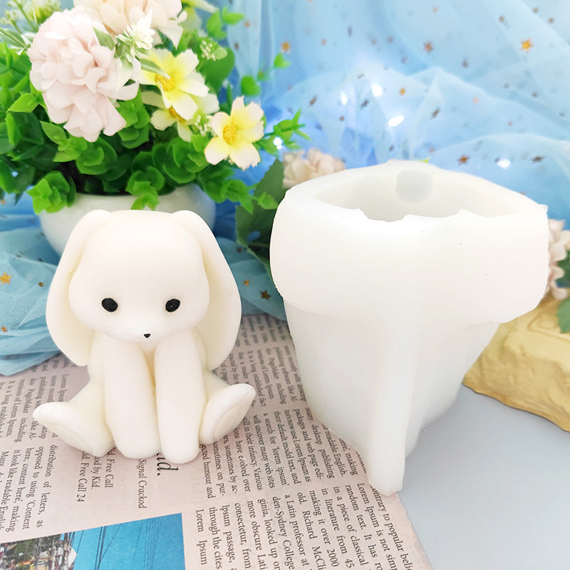 Upgraded Sitting Posture Scottish Fold Rabbit Edible Silicon Mold